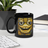 Abstract Amalgamation Black Glossy Mug - Beyond T-shirts